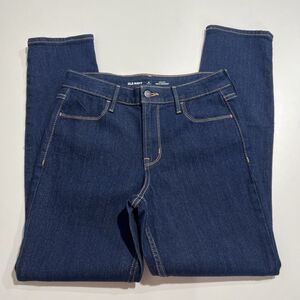 Old Navy High-Rise Wow Straight Dark Wash Denim Jeans Womens 4 Petite